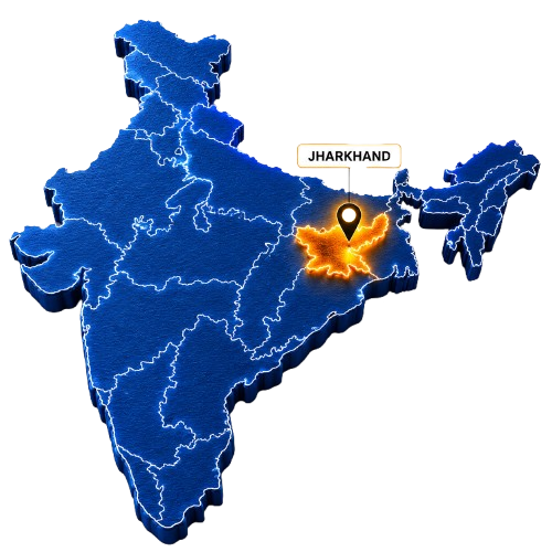 Jharkhand Map Graphic