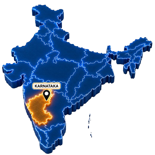 Karnataka Map Graphic