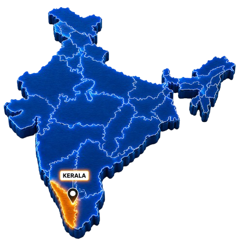 Kerala Map Graphic