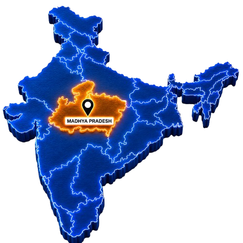 Madhya Pradesh Map Graphic