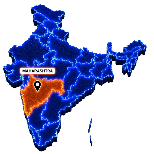 Maharashtra Map Graphic