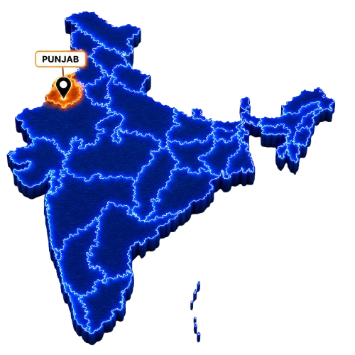 Punjab Map Graphic