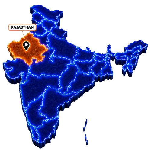Rajasthan Map Graphic